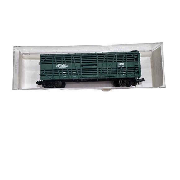 Green Atlas Cattle Cars 2252 N Scale New York Central NYC w Original Box - Picture 4 of 9